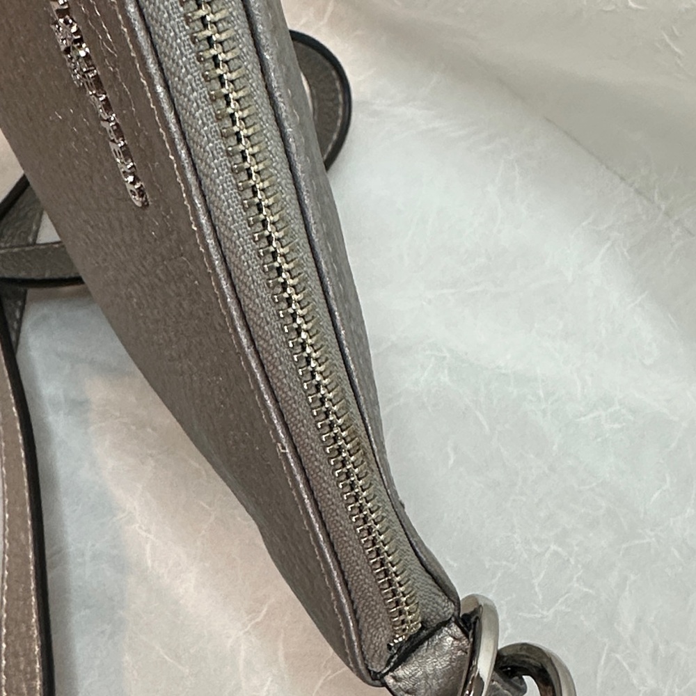 Karl Lagerfeld Metallic Silver Crossbody Bag - Picture 11 of 11